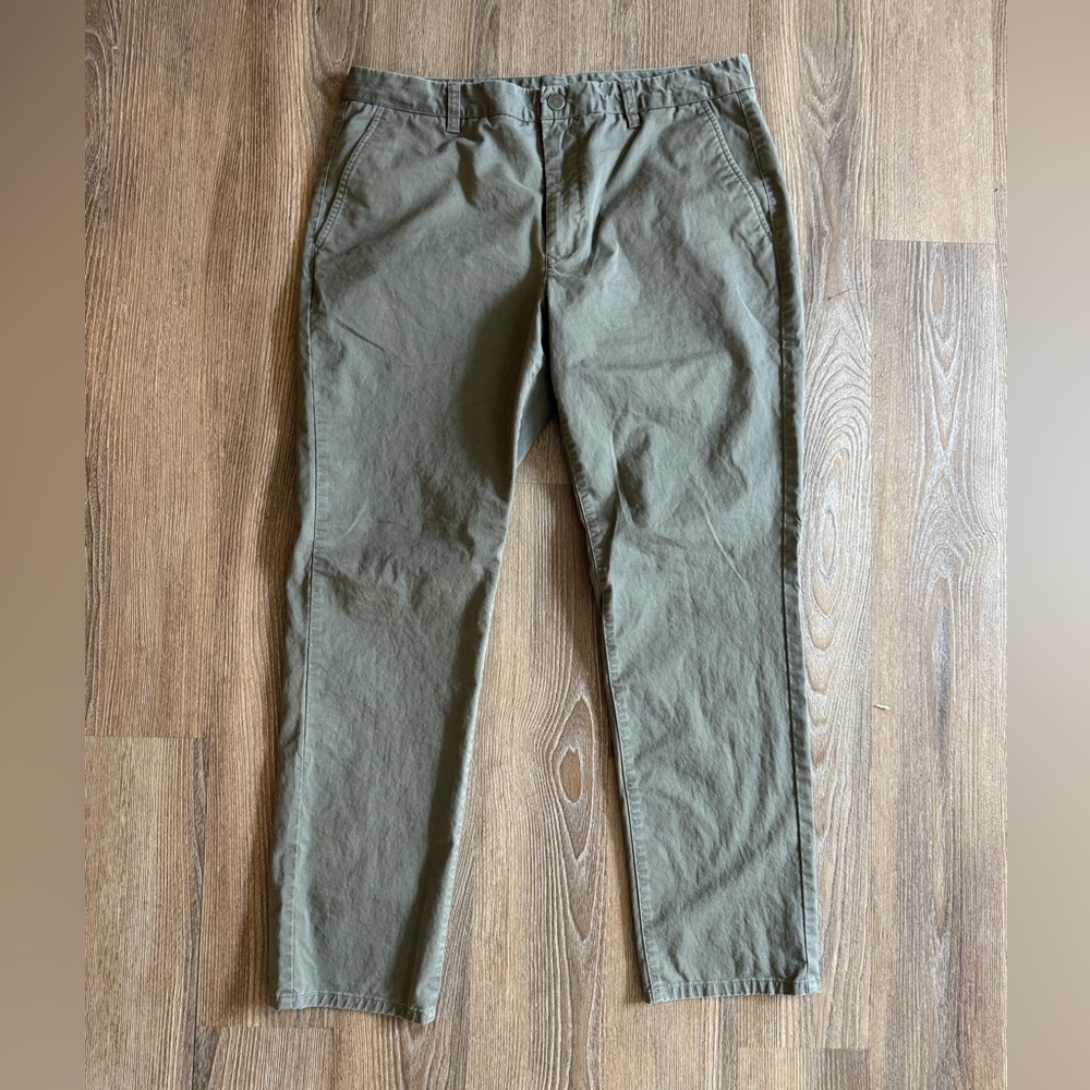 Bonobos Stretch Washed Chinos - Olive, 36x32